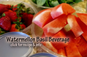 Watermellon Basil Beverage recipe & video